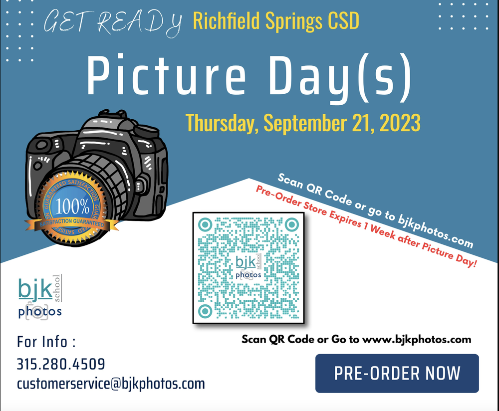 Picture Day is Thursday, September 21, 2023