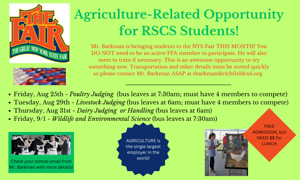 NYS Fair Opportunity for RSCS students