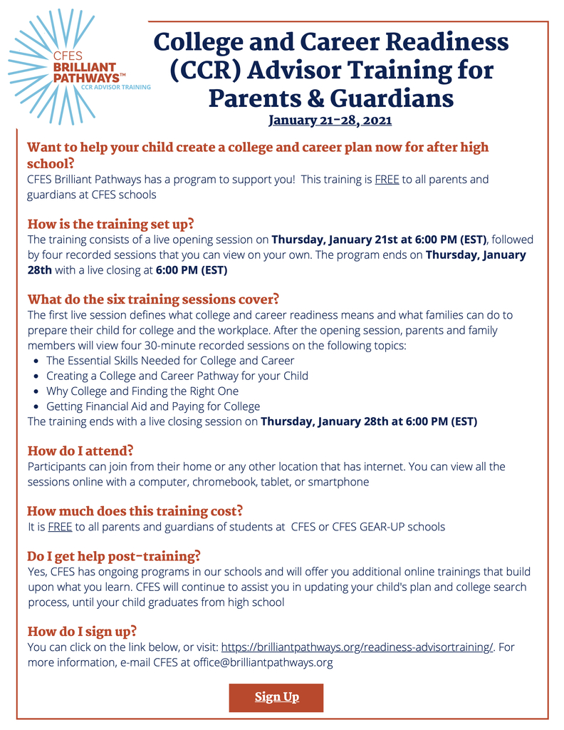parent training information